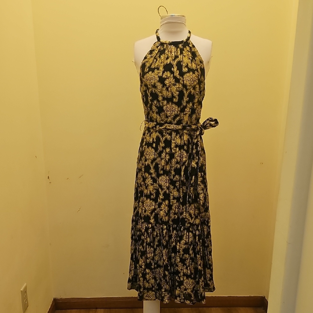 Alex Marie black and gold dress